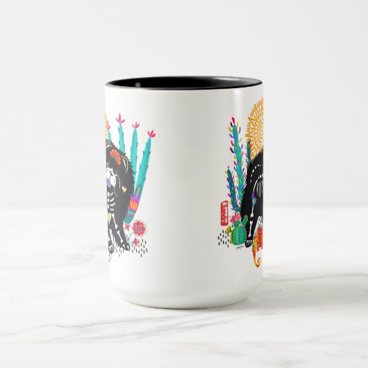 SUGARSKULL NIRVANA chow dog halloween 15 oz mok (Midden)