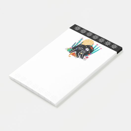 SUGARSKULL NIRVANA chow dog halloween Post-it® Notes (Schuin)