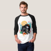 SUGARSKULL NIRVANA chow dog halloween T-shirt (Voorkant volledig)
