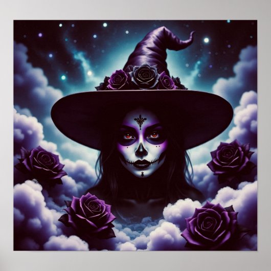 SugarSkullWitch Poster (Voorkant)