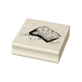 Sugary Beignet gebak Louisiana Franse stijl eten Rubberstempel