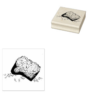 Sugary Beignet gebak Louisiana Franse stijl eten Rubberstempel