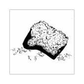 Sugary Beignet gebak Louisiana Franse stijl eten Rubberstempel (Afrduk)