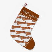 Sugary Churro Fried Dough Pastries Churros Print Kleine Kerstsok (Voorkant (Hangend))