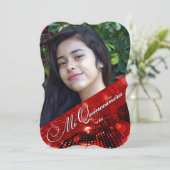 Sugey2 Magic Lights Foto Quinceanera - rood Kaart (Staand voorkant)