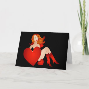 Suggestieve Vixen Valentijn Kaart