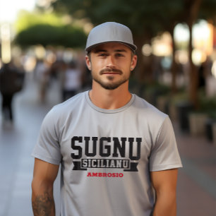 Sugnu Sicilianu Ik ben Siciliaans Italiaans T-shirt