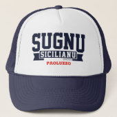 Sugnu Sicilianu Personalized Trucker Hat Trucker Pet (Voorkant)