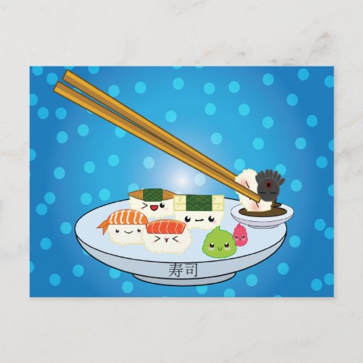 Suhsi Platter Briefkaart (Voorkant)