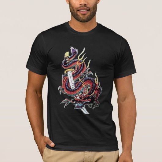 Sui Riu Japans drakenshirt T-shirt (Voorkant)