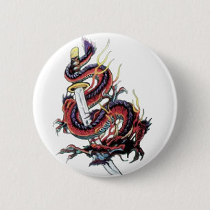 Sui Riu Japanse Dragon Katana Ronde Button 5,7 Cm