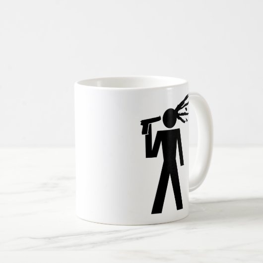 suicid piktogramme koffiemok (Voorkant rechts)