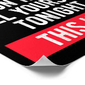 Suïcidaal bewustzijn Zelfmoordpreventie Teken Poster (Hoek)