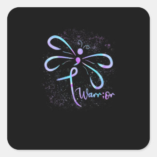 Suïcidaal gedrag Prevention Awareness Draairy Semi Vierkante Sticker