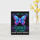 Suïcidaal gedrag Prevention Awareness Not All Woun Kaart (Gele Bloem)