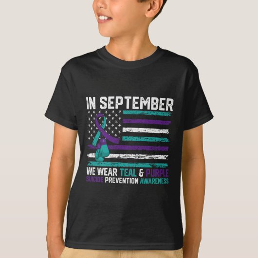 Suicide Awareness 2024 In September We Wear Teal P T-shirt (Voorkant)