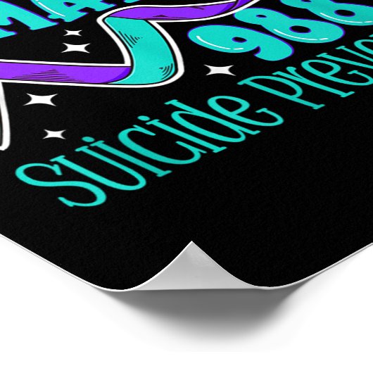Suicide Awareness - 988 Shirt - Suicide Prevention Poster (Hoek)