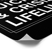 Suicide Awareness Crisis Lifeline 988 1 Poster (Hoek)
