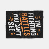 Suicide Awareness Depression Anxiety Mental Health Fleece Deken (Voorkant (Horizontaal))