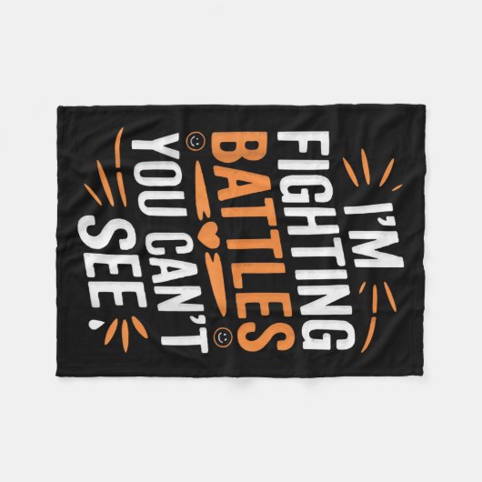 Suicide Awareness Depression Anxiety Mental Health Fleece Deken (Voorkant (Horizontaal))