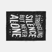 Suicide Awareness Depression Anxiety Mental Health Fleece Deken (Voorkant (Horizontaal))