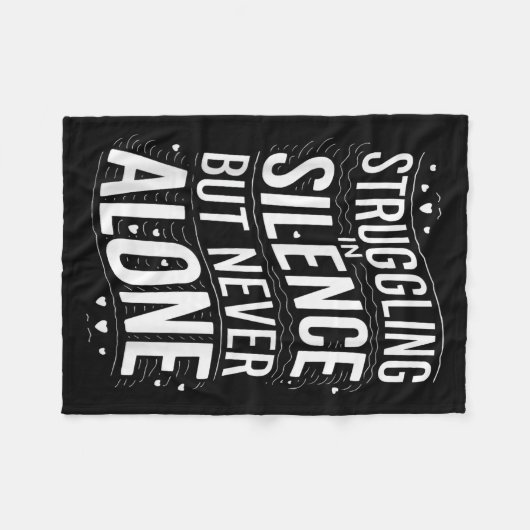 Suicide Awareness Depression Anxiety Mental Health Fleece Deken (Voorkant (Horizontaal))