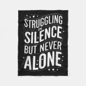 Suicide Awareness Depression Anxiety Mental Health Fleece Deken (Voorkant)