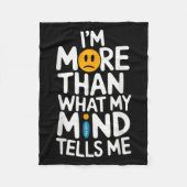 Suicide Awareness Depression Anxiety Mental Health Fleece Deken (Voorkant)