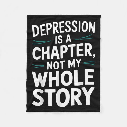 Suicide Awareness Depression Anxiety Mental Health Fleece Deken (Voorkant)