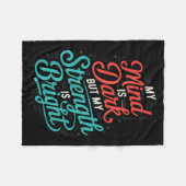 Suicide Awareness Depression Anxiety Mental Health Fleece Deken (Voorkant (Horizontaal))