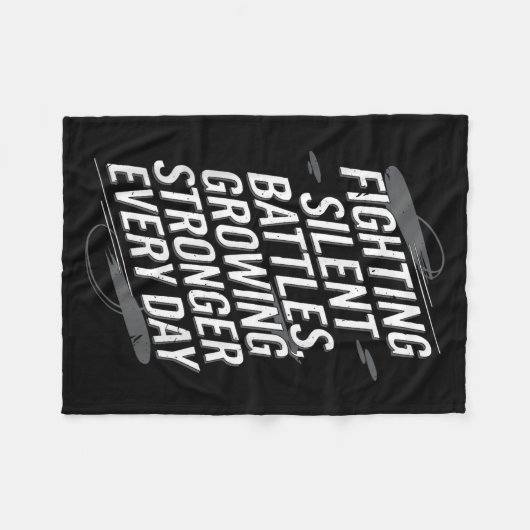 Suicide Awareness Depression Anxiety Mental Health Fleece Deken (Voorkant (Horizontaal))