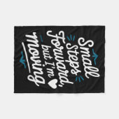 Suicide Awareness Depression Anxiety Mental Health Fleece Deken (Voorkant (Horizontaal))