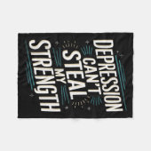 Suicide Awareness Depression Anxiety Mental Health Fleece Deken (Voorkant (Horizontaal))