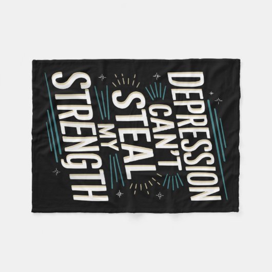 Suicide Awareness Depression Anxiety Mental Health Fleece Deken (Voorkant (Horizontaal))