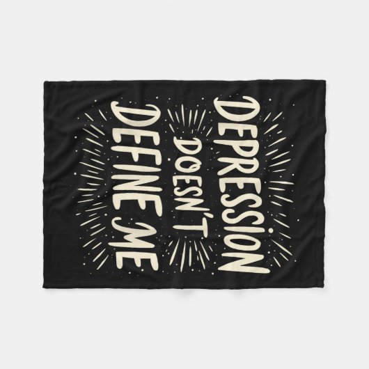 Suicide Awareness Depression Anxiety Mental Health Fleece Deken (Voorkant (Horizontaal))