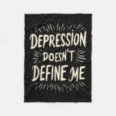 Suicide Awareness Depression Anxiety Mental Health Fleece Deken (Voorkant)