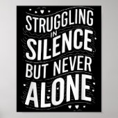 Suicide Awareness Depression Anxiety Mental Health Poster (Voorkant)