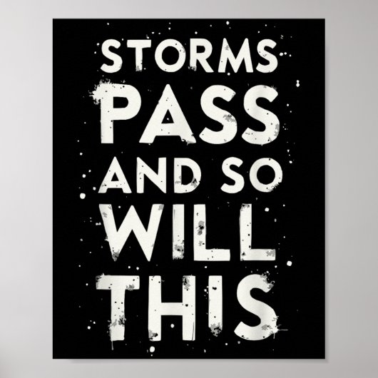 Suicide Awareness Depression Anxiety Mental Health Poster (Voorkant)