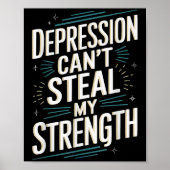 Suicide Awareness Depression Anxiety Mental Health Poster (Voorkant)