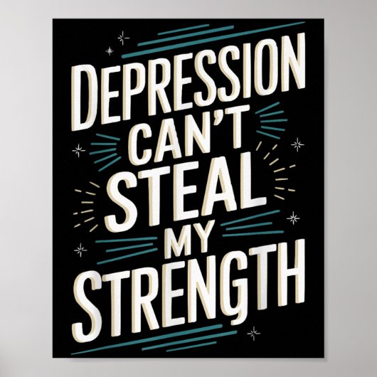 Suicide Awareness Depression Anxiety Mental Health Poster (Voorkant)