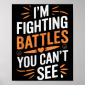 Suicide Awareness Depression Anxiety Mental Health Poster (Voorkant)