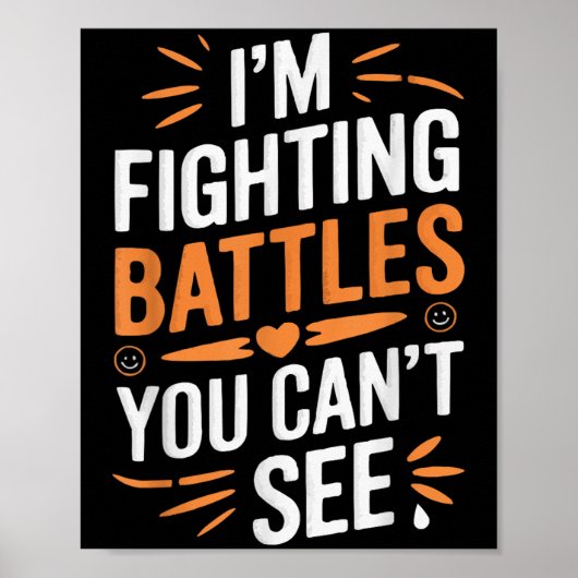 Suicide Awareness Depression Anxiety Mental Health Poster (Voorkant)