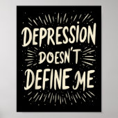 Suicide Awareness Depression Anxiety Mental Health Poster (Voorkant)