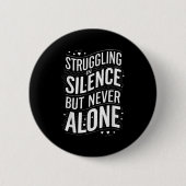 Suicide Awareness Depression Anxiety Mental Health Ronde Button 5,7 Cm (Voorkant)