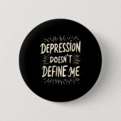 Suicide Awareness Depression Anxiety Mental Health Ronde Button 5,7 Cm (Voorkant)