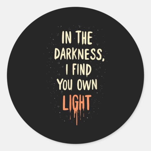 Suicide Awareness Depression Anxiety Mental Health Ronde Sticker (Voorkant)