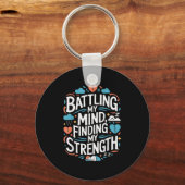 Suicide Awareness Depression Anxiety Mental Health Sleutelhanger (Voorkant)