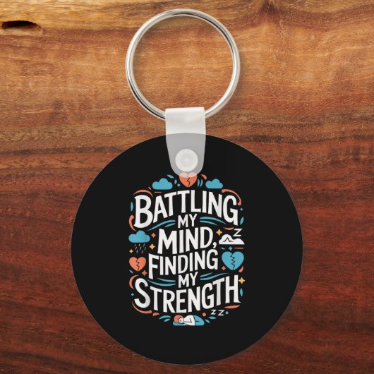 Suicide Awareness Depression Anxiety Mental Health Sleutelhanger (Voorkant)