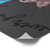 Suicide Awareness Flower Elephant Ribbon Graphic  Poster (Hoek)