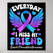 Suicide Awareness Friend Suicide Prevention Awaren Poster (Voorkant)